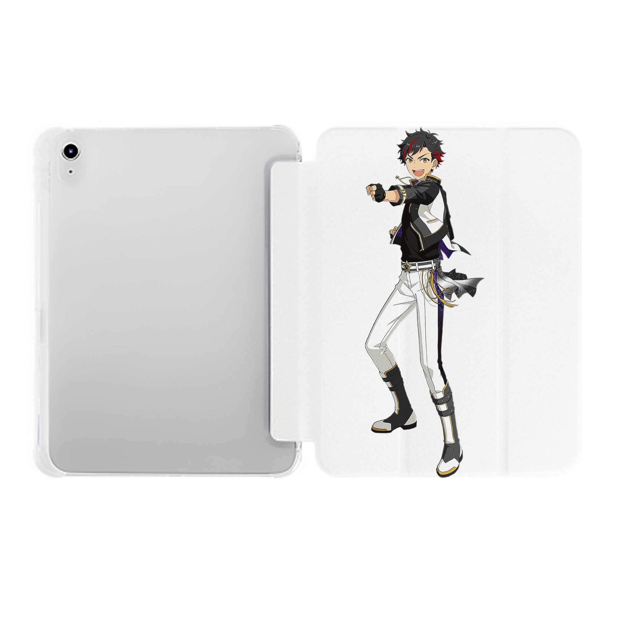 （画像用） あんさんぶるスターズ! Ensemble Stars IPad ケース ペン収納付き 三つ折りスタンド PUレザー×シリコン 対応機種9.5/10.5/10.9インチ
